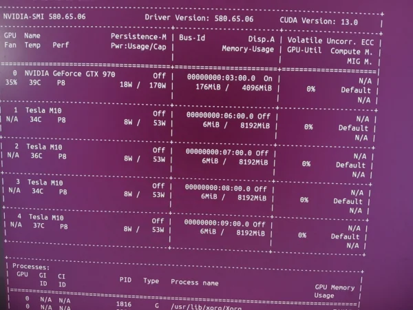 Deep learning llm GPU workstation Dell T7610 PC with M10 32GB VRAM GPU 128GB RAM - Image 4