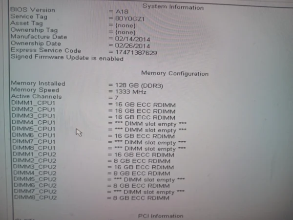 Deep learning llm GPU workstation Dell T7610 PC with M10 32GB VRAM GPU 128GB RAM - Image 5